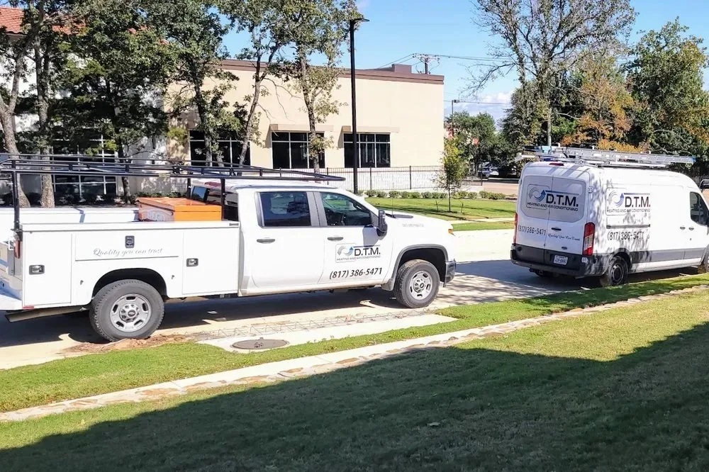 hvac company van in fort worth